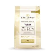 Шоколад белый  Velvet (ВЕЛЬВЕТ) 33,1%, 2,5 кг (упаковка)